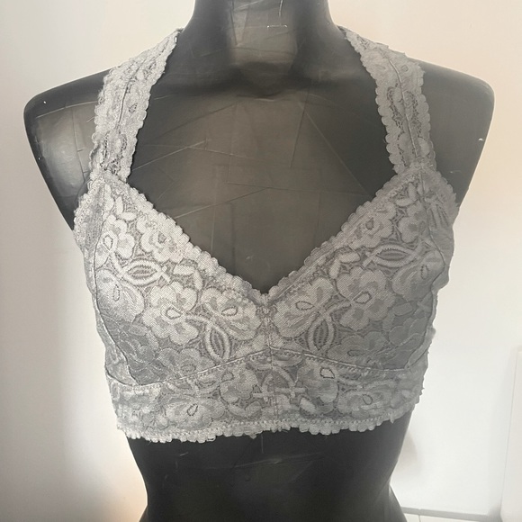 Free People grey lace bralette - Picture 1 of 4